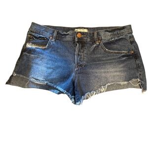 Free people Distressed Denim Shorts